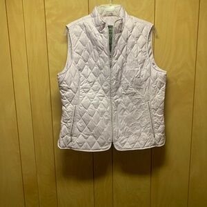 Ladies Lavender Eddie Bauer Goosedown Vest. Large